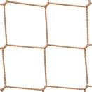 Zadaszenie dla ptaków - elastyczna siatka ochronna z polipropylenowego materiału o wielkości oczek 5x5 cm i grubości 2 mm, dostępna w beżowym kolorze, sprzedawana zgodnie z indywidualnymi potrzebami klienta // Zadaszenie dla ptaków