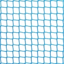 Siatka zabezpieczająca na wymiar, elastyczna i pleciona z tworzywa, dostępna w różnych kolorach z obszyciem, o oczkach 4,5x4,5 cm. // Bakka