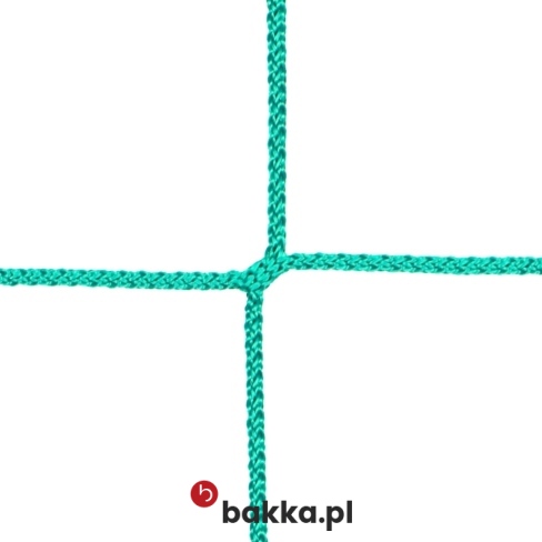 Siatka ochronna do zabezpieczenia sufitów, wykonana z polipropylenu, zielona, o oczkach 10x10 cm, sprzedawana na wymiar