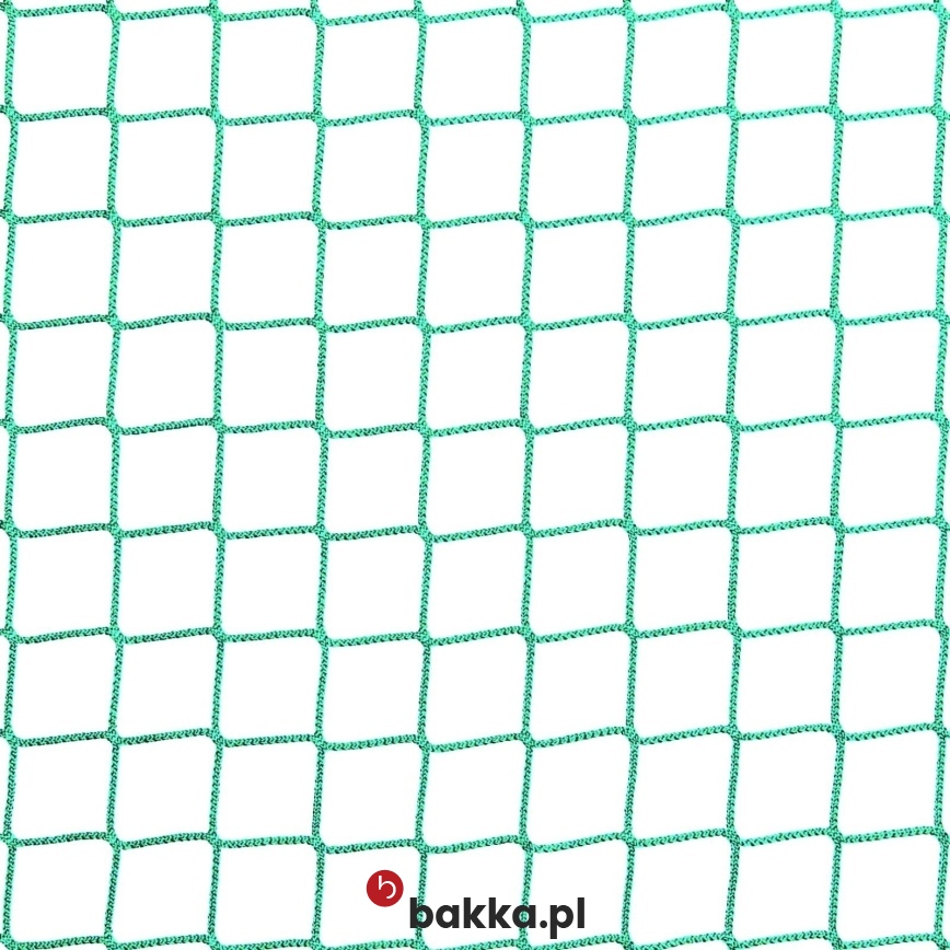 Siatka pleciona zielona do zabezpieczenia z tworzywa - elastyczna siatka ochronna na wymiar z obszyciem // Bakka