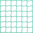 Bakka // Zielona lub grafitowa siatka ochronna z polipropylenu o grubości 4 mm i oczkach 6x6 cm, dostępna na indywidualne zamówienie