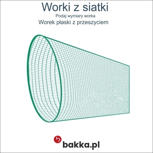 Worki do przechowywania i magazynowania z siatki o oczkach 45x45 mm wykonane na indywidualne wymiary klienta