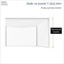 Bakka // Sportowa siatka na bramki piłkarskie i do piłki ręcznej zielona 8x8 cm, wykonywana indywidualnie według podanych przez klienta wymiarów.