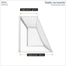 Siatki na bramki   Siatka na wymiar   Siatka bramkarska   Oczko siatki 4,5x4,5cm   Grubość siatki 5mm // Strona główna