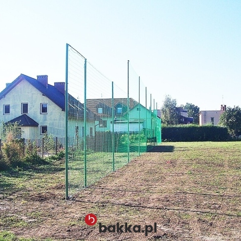 Siatka ochronna tekstylna zielona na wymiar 10x10 cm i wysokości 6 metrów