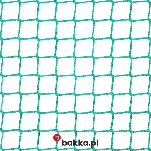 Zielona lub grafitowa siatka ochronna z polipropylenu o oczkach 4,5x4,5 cm i grubości 4 mm