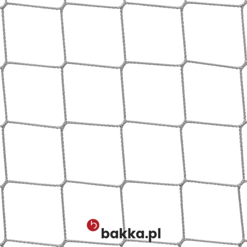 Siatka zabezpieczająca z polipropylenu na wymiar w kolorze szarym o oczkach 4x4 cm