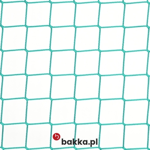 Zielono-szara siatka ochronna o oczkach 8x8 cm z trwałego tworzywa na indywidualne zamówienie
