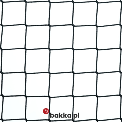 Siatka ochronna do zabezpieczeń sportowych zielona i czarna o oczkach 10x10 cm, sprzedawana na indywidualne zamówienie
