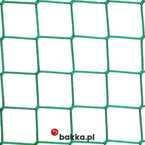 Siatka zabezpieczająca z polipropylenu o zielonym kolorze i oczkach 10x10 cm na wymiar
