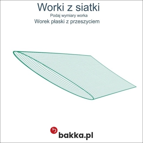 Worek z siatki o grubości 4mm do zabezpieczenia i przechowywania siana dla koni w formie produktu na wymiar