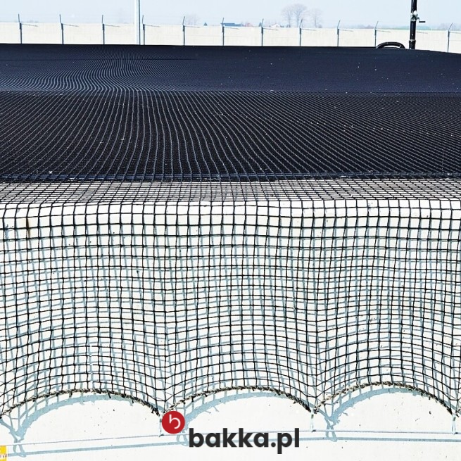  Bakka - Siatka na kompostownik z polipropylenu w zielonym kolorze, sprzedawana na wymiar z oczkami 6x6 cm 