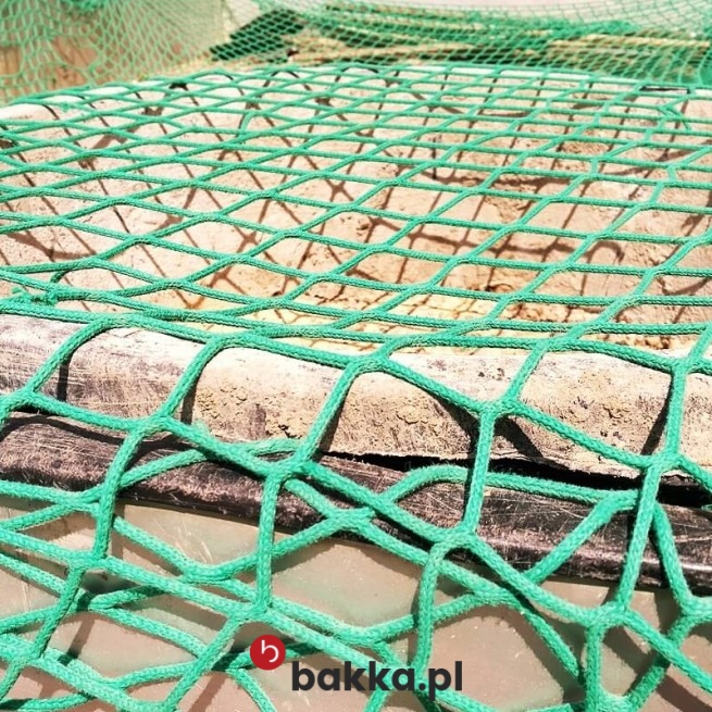   Bakka - Ogrodzenia Ogródek Uprawny - Siatka pleciona zielona do zabezpieczenia terenu z polipropylenu o oczku 6x6 cm i grubości 4 mm na wymiar 