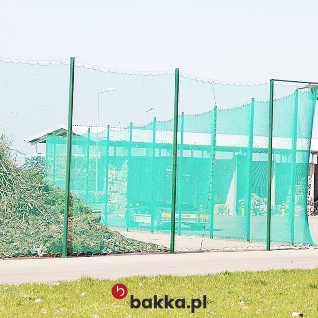   Bakka - Siatki na wysypiska śmieci w różnych kolorach do zabezpieczeń dostępne na wymiar z oczkami o wielkości 4,5x4,5 cm i grubości 3 mm 