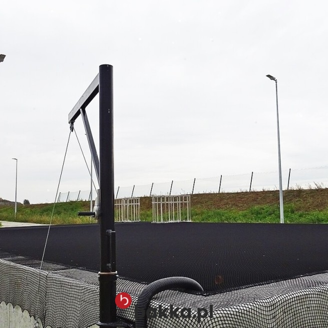  Bakka - Zadaszenie z siatki placu - Zabezpieczenie siatką placu z towarem od góry w formie zadaszenia - Osłonięcie od góry palcu magazynowego 