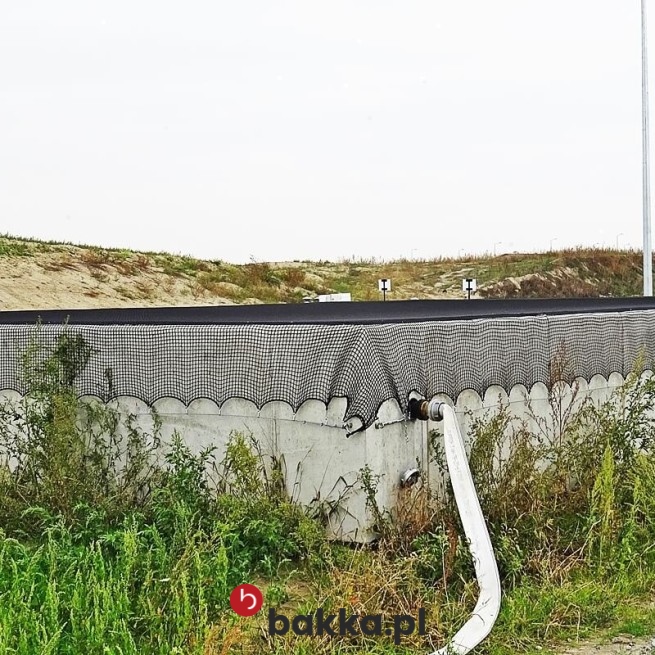  Bakka - Siatka ochronna zabezpieczająca z polipropylenu na wymiar z oczkiem 6x6 cm w kolorze zielonym lub grafitowym 