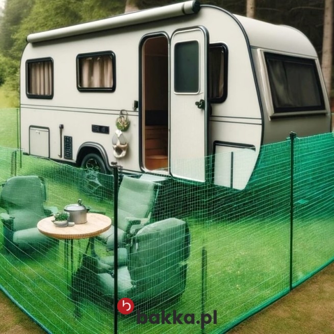  Bakka - Siatki ochronne z polipropylenu o oczku 10x10 mm sprzedawane pod wymiar klienta w wybranym kolorze 
