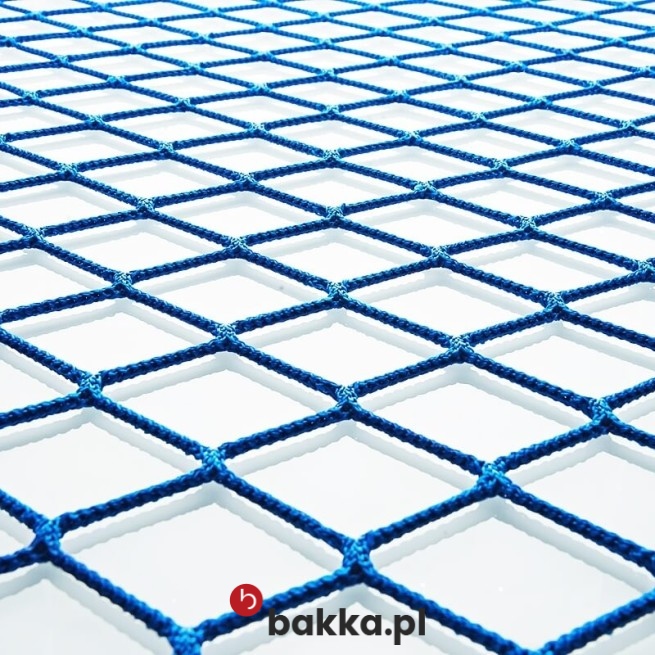  Bakka - Zielona lub grafitowa siatka elastyczna z polipropylenu na wymiar o oczkach 6x6 cm. 