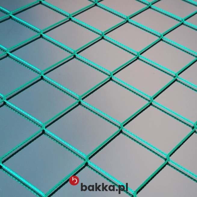   Bakka - Siatka ochronna na wymiar do ogrodzenia dla bażantów - pleciona siatka materiałowa z tworzywa o oczkach 4,5x4,5 cm sprzedawana pod twoje wymiary 