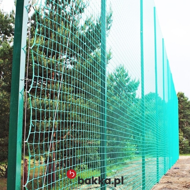   Bakka - Siatka na piłkochwyty ochronna - materiałowa siatka do zabezpieczenia - elastyczna i pleciona na twoje wymiary z oczkami 8x8 cm 
