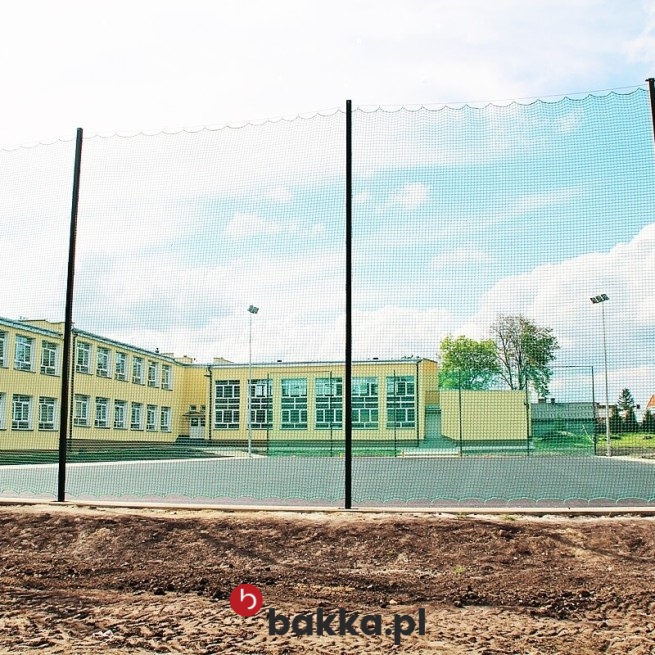   Bakka - Zielona siatka zabezpieczająca z polipropylenu o oczkach 10x10cm na wymiar 
