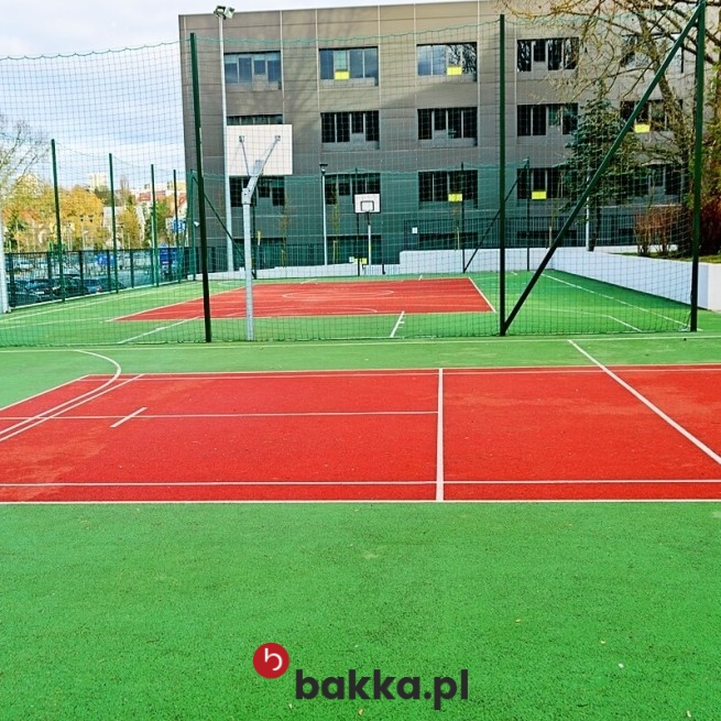   Bakka - Siatka zabezpieczająca na piłkochwyty - elastyczna siatka ochronna z polipropylenu o oczkach 10x10 cm 