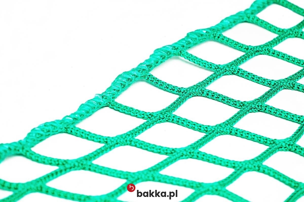   Bakka - Wystrój poddasza siatką dekoracyjną - siatka zabezpieczająca z polipropylenu na wymiar z oczkiem 8x8 cm w kolorze zielonym lub szarym 