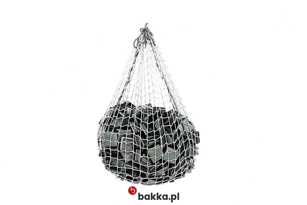   Bakka - Siatka zabezpieczająca i ochronna na wymiar do pomieszczeń domowych, elastyczna i pleciona z polipropylenu, o oczkach 6x6 cm. 
