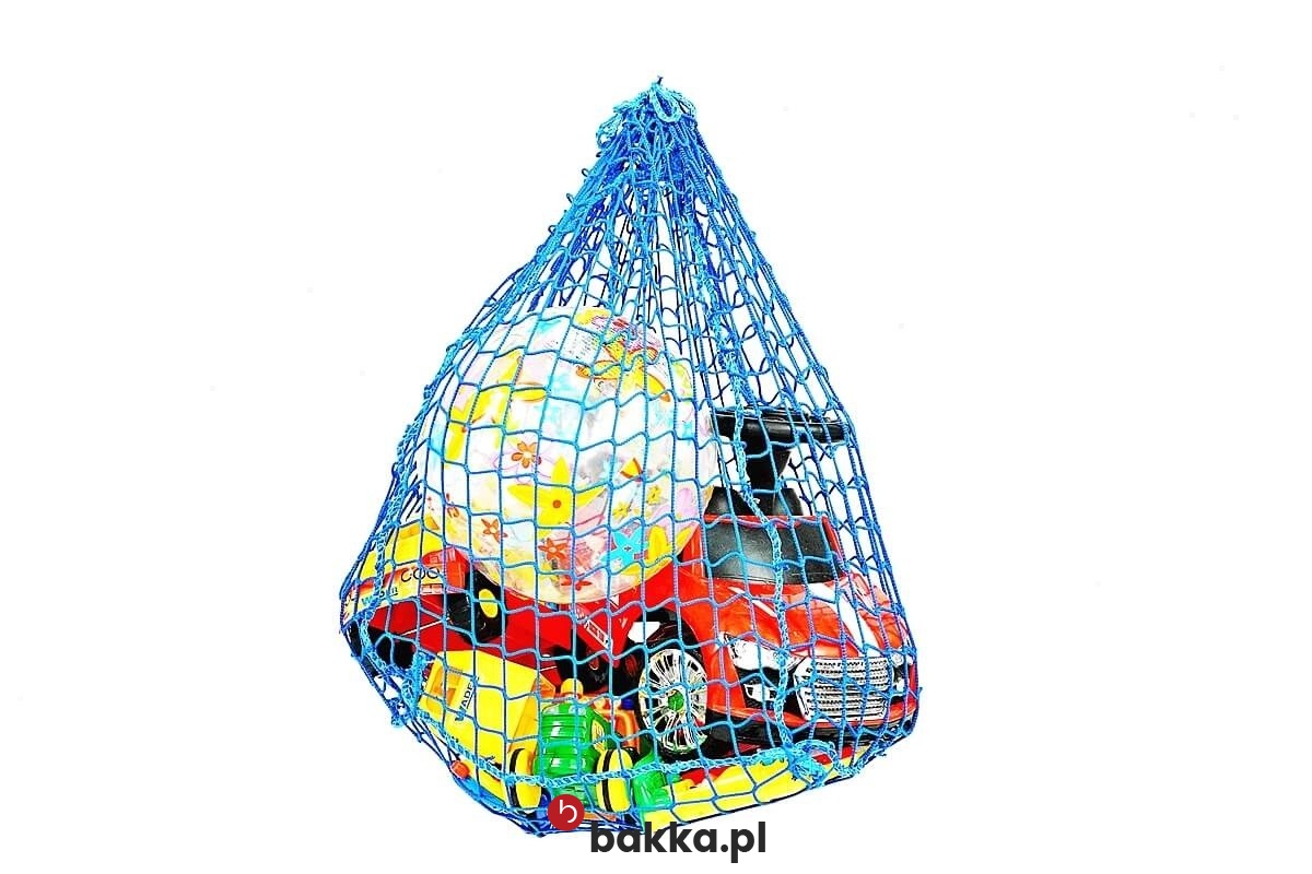   Bakka - Siatki zabezpieczające na wymiar z elastycznego polipropylenu o oczkach 10x10 cm i grubości 5 mm, dostępne w kolorach zielonym oraz czarnym, sprzedawane w formie materiału plecionego. 