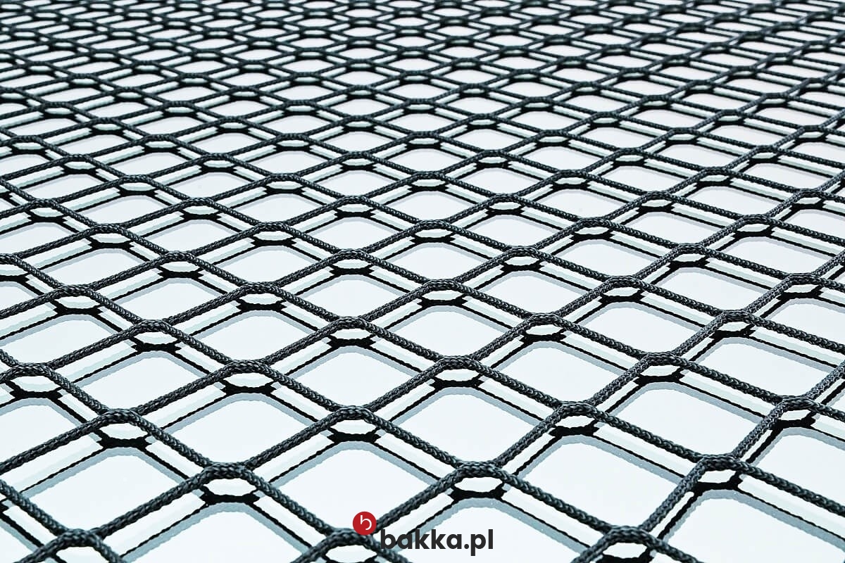   Bakka - Siatka zabezpieczająca na wymiar do zagrodzenia pomieszczeń - materiałowa z tworzywa o oczkach 1x1 cm 