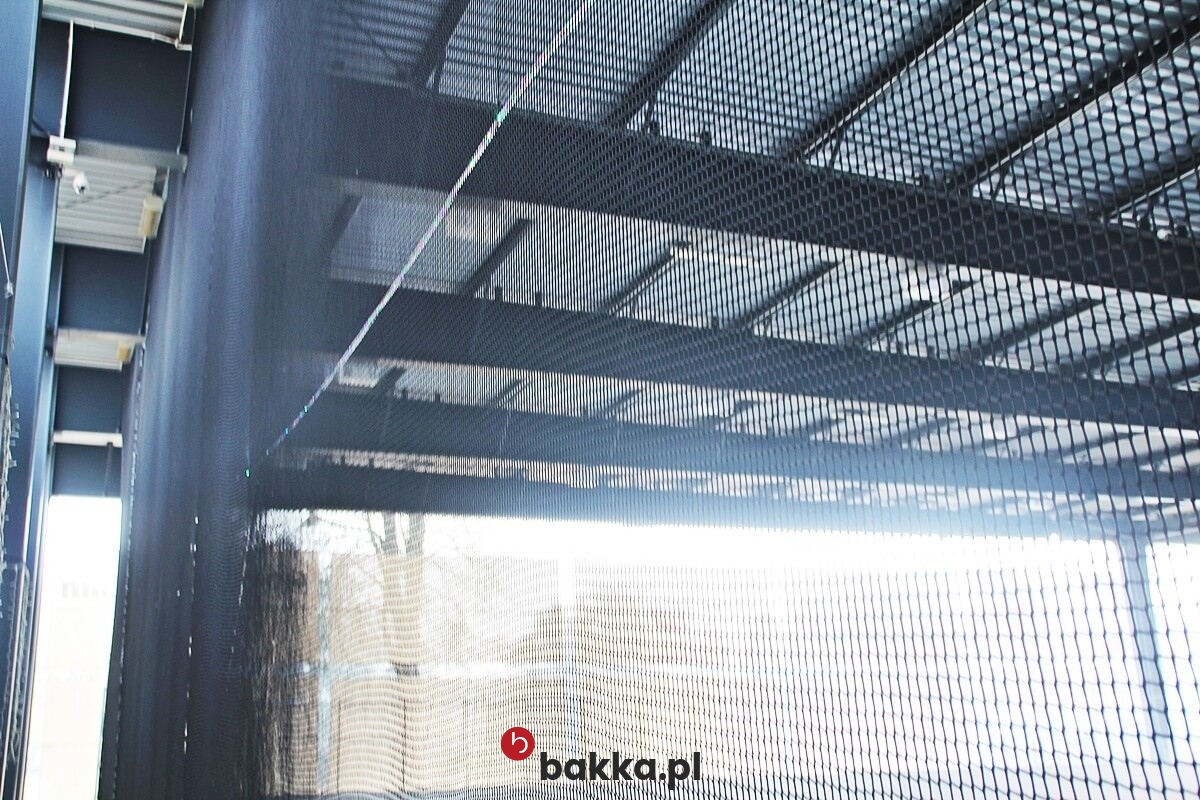   Bakka - Siatka zabezpieczająca z polipropylenu o oczkach 10x10 cm - elastyczna i trwała siatka ochronna do zabezpieczeń maszyn 