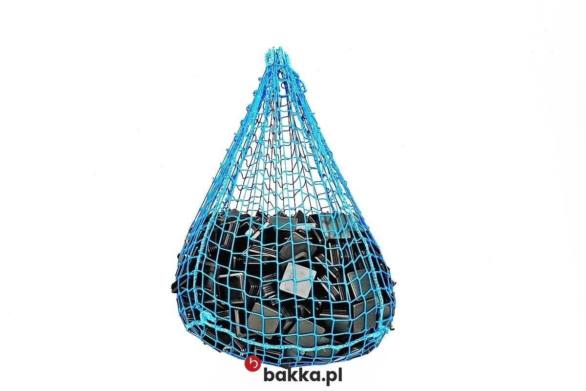   Bakka - Zielona lub czarna siatka ochronna z polipropylenu do zabezpieczenia hal i linii produkcyjnych, dostępna na indywidualne wymiary z oczkami 10x10 cm. 