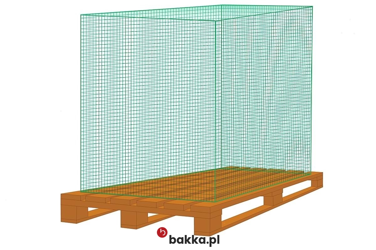  Bakka - Siatka na hale produkcyjne - siatka ochronna z tworzywa o małych oczkach do zabezpieczenia i siatka tekstylna z materiału na wymiar z wielkością oczka 1x1 cm 