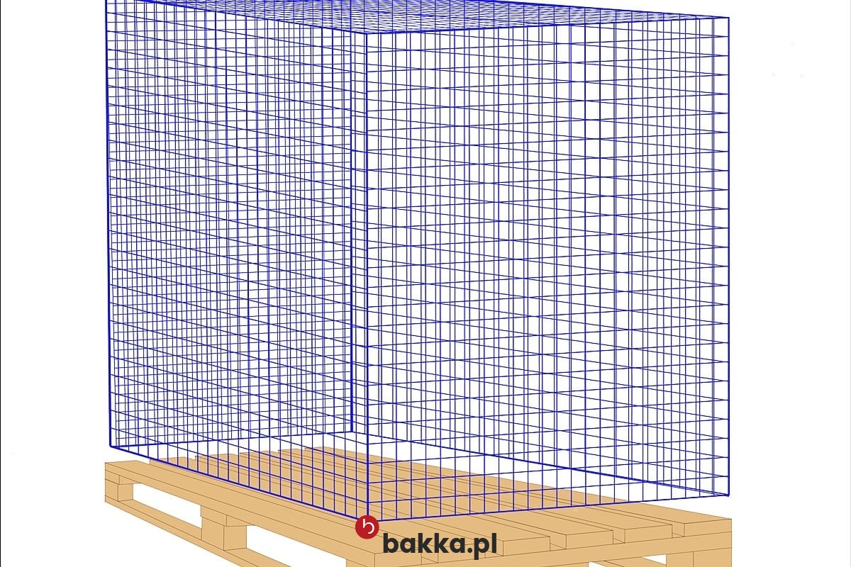   Bakka - Siatka ochronna do zabezpieczenia linii produkcyjnej – wykonana na wymiar z elastycznego tworzywa w oczku 8x8 cm 