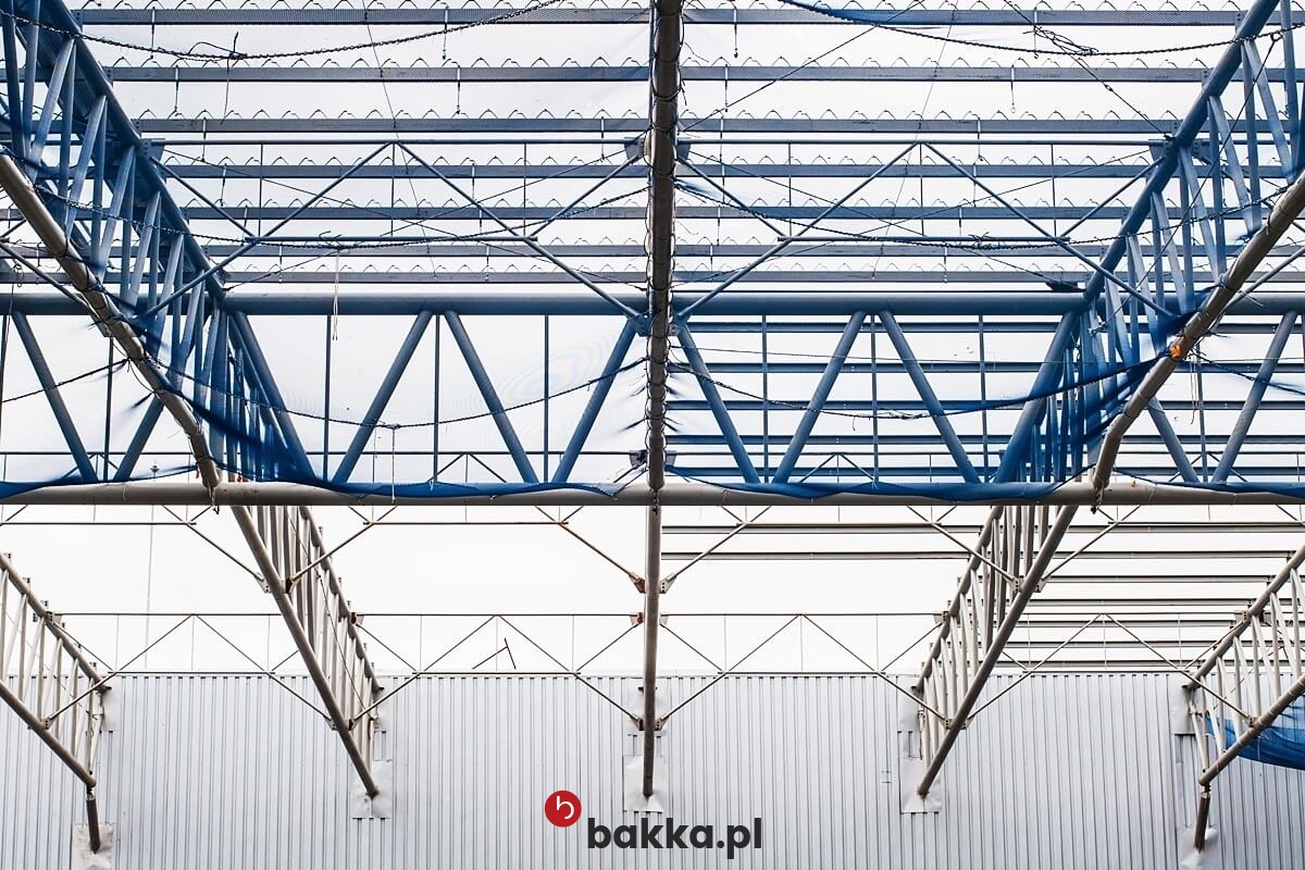   Bakka - Siatki zabezpieczające linie produkcyjne na wymiar zielone lub grafitowe o oczkach 4,5x4,5 cm i grubości 4 mm z polipropylenu 