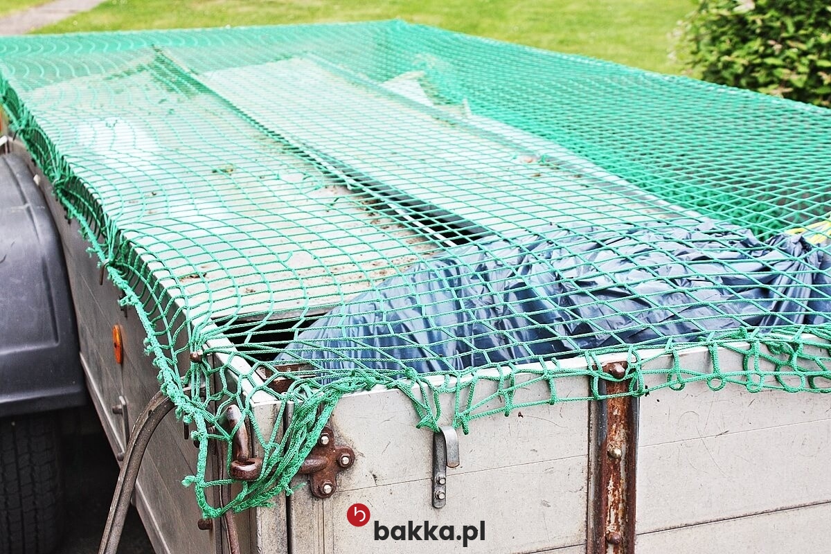  Bakka - Siatka na przyczepy rolnicze - materiałowa ochrona na wymiar z małym oczkiem 1x1 cm, sprzedawana pod Twoje wymiary 