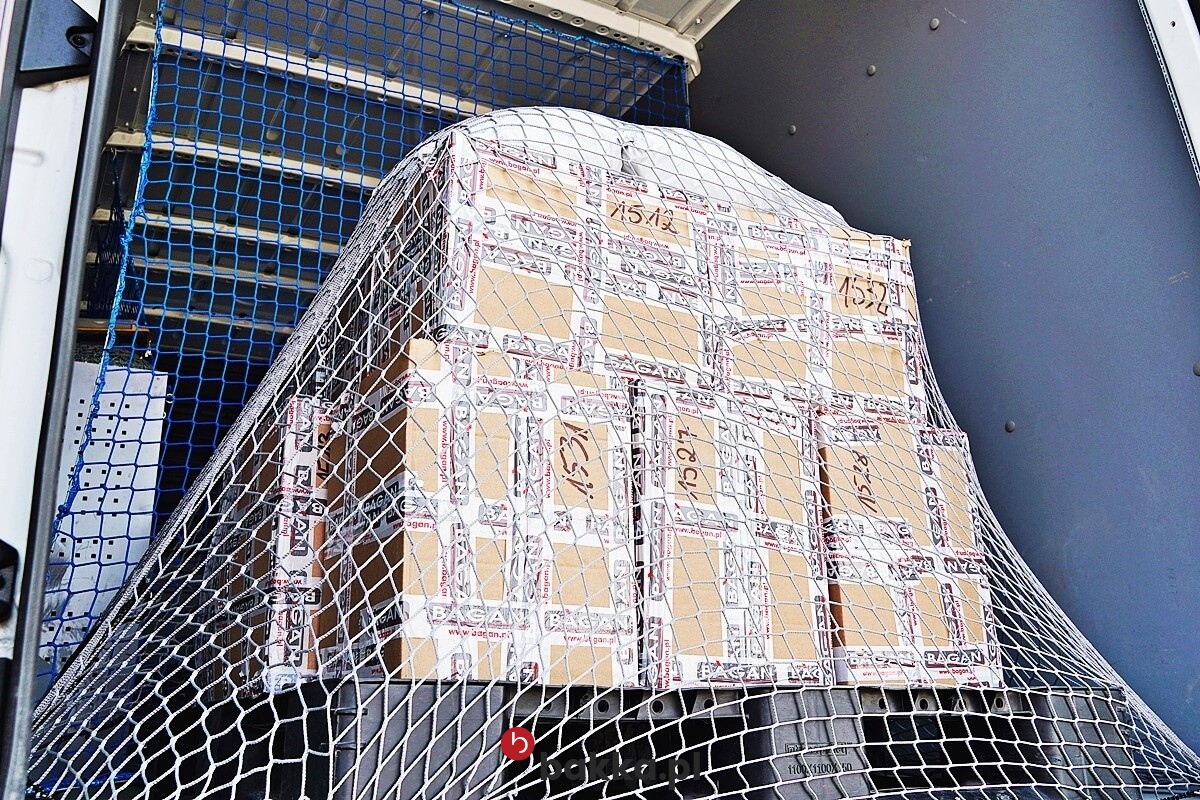  Bakka - Pokrowce z siatki na palety - Transport palet z nałożonymi pokrowcami z siatki - Wzmocnienie do transportu palet z towarem 